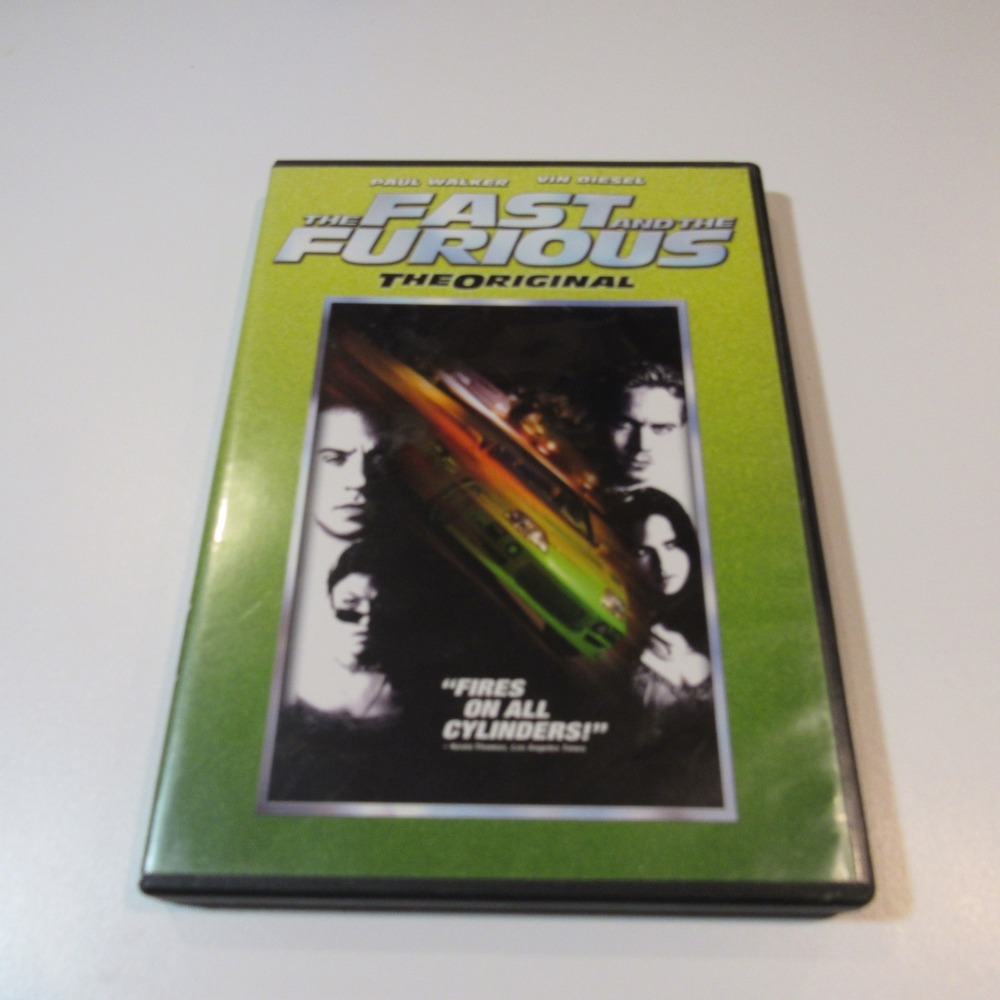 The Fast and the Furious The Original DVD Movie Paul Walker Vin Diesel‎ Action